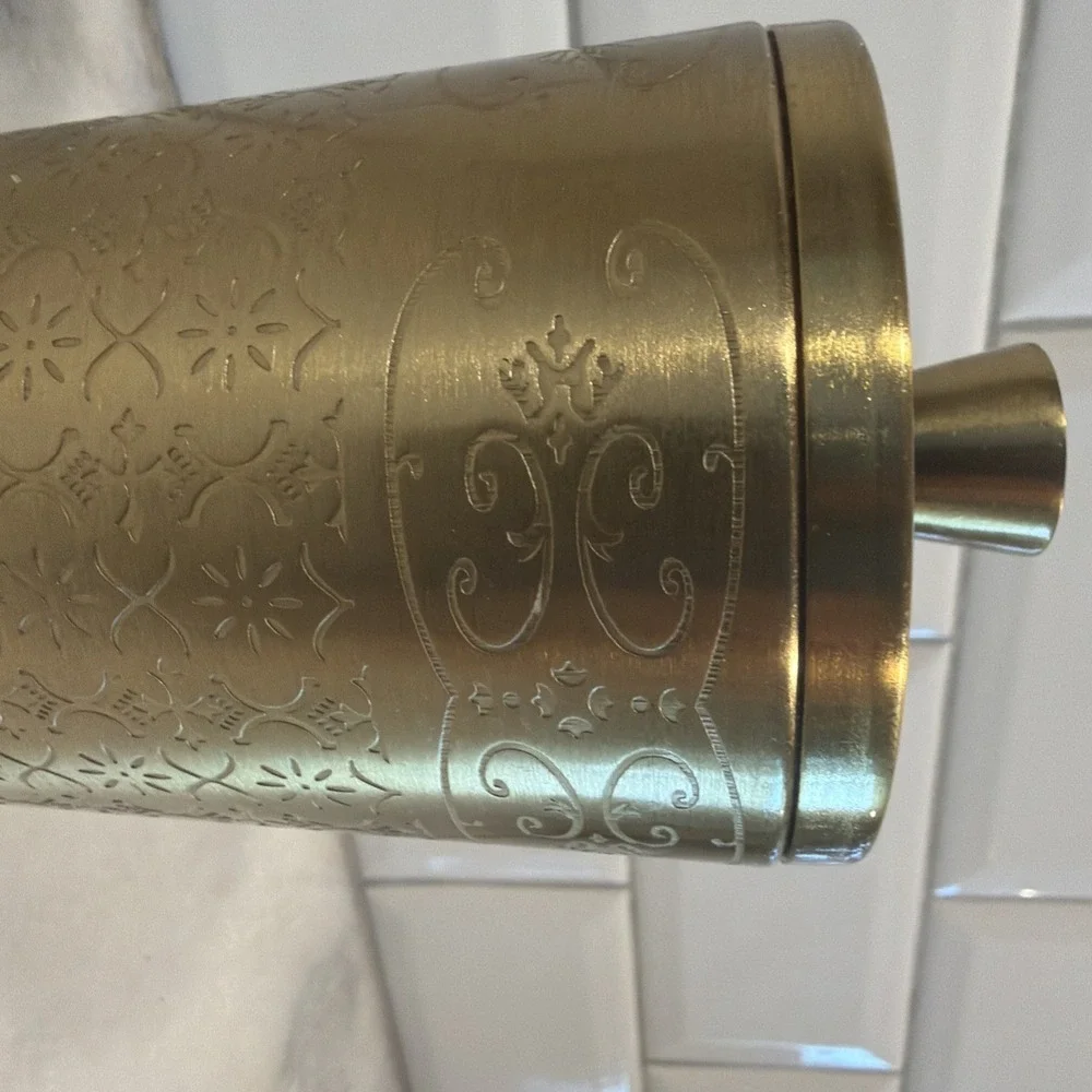 Opalhouse Toothbrush Or Pen Holder Gold Etched Design ES001
